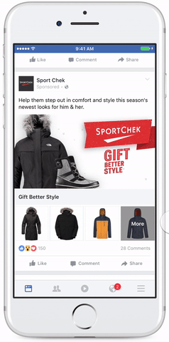 Facebook collections sport chek
