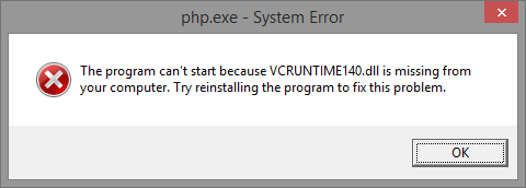 wamp installation error